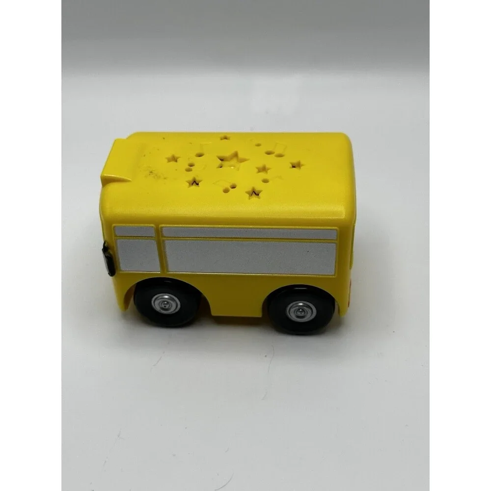 Yellow Musical Toy Bus Cute Face Star Music Note Roof M6CK061-H Kids Toy
